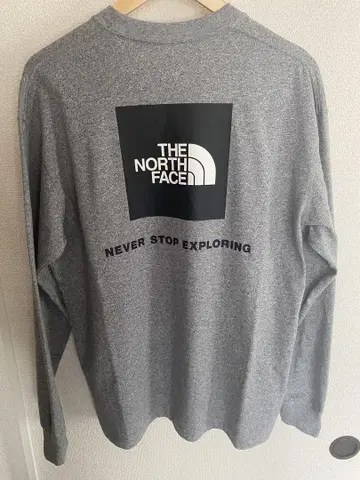 THE NORTH FACE 롱 슬리브 백 스퀘어 로고 티 XL