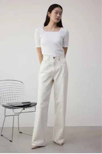 AZUL DENIM 하이 웨스트 슈퍼 와이드