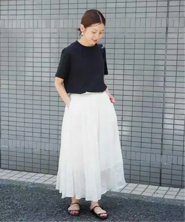 IENA 라미 턱 개더 스커트 36 미사용 새상품