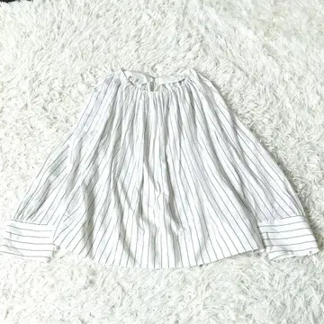 BALLSY 보르지 스트라이프 블라우스 7부 기장