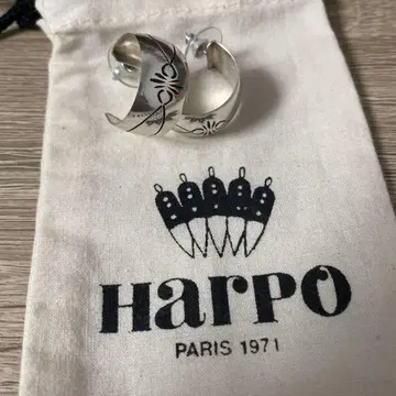 HARPO 실버 후프 귀걸이
