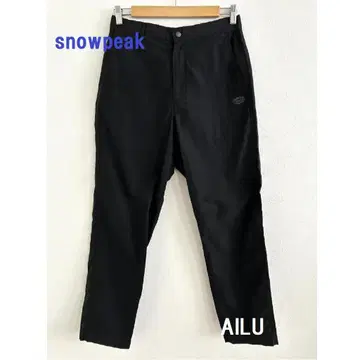 snowpeak 팬츠 [남성용] M 사이즈 블랙 54478