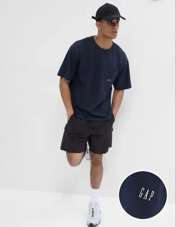 GAP 갭 오버 사이즈 티셔츠 네이비 M 사이즈
