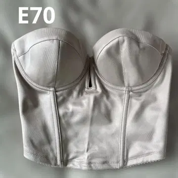 [ E70 ] THE TREAT DRESSING 베이지 브라 숏 뷔스티에