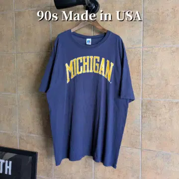 90년대 USA제 RUSSELL MICHIGAN 티셔츠 싱글 스티치