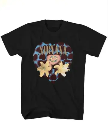 NIRVANA 티셔츠 블랙