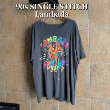 90s Lambada 댄스 티셔츠 싱글 스티치