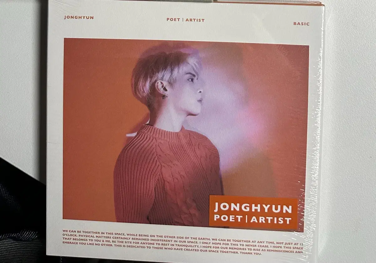 Shinee Jonghyun album Poet | Artist sealed wts