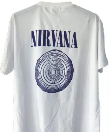 NIRVANA 티셔츠 화이트
