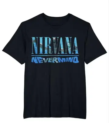 NIRVANA NEVERMIND 블랙 티셔츠