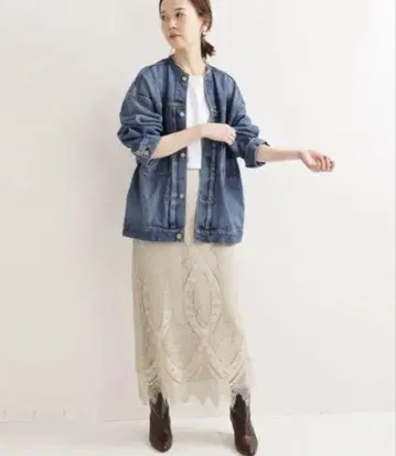 IENA 리메이크 크루즈 데님 블루종