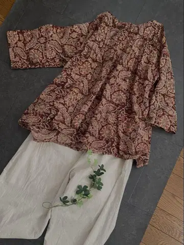 handmade*인도 면 핀턱 블라우스