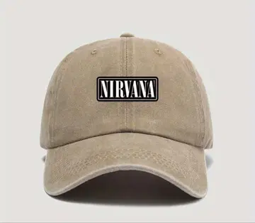 NIRVANA 베이지 야구 모자