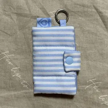 MAFAVARCHIVE fluffy wallet blue 모코모코 지갑