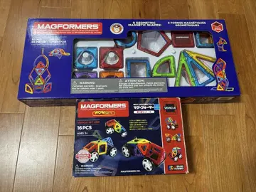 MAGFORMERS 60피스 + 18피스 차량 새상품급 정품