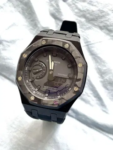 G-SHOCK Ga2100-1A1 오크 오크 커스터마이즈 카본