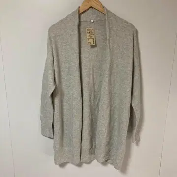 MUJI 야크가 들어간 부클레 롱 가디건