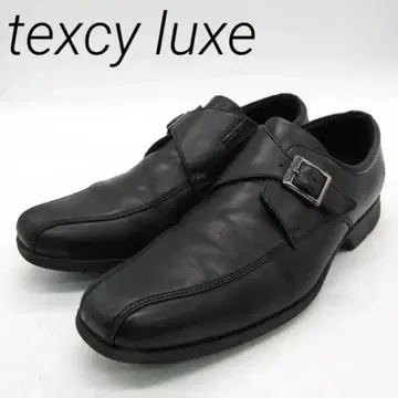 texcy luxe 드레스 슈즈 몽크 스트랩 블랙 25.5cm