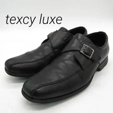 texcy luxe 드레스 슈즈 몽크 스트랩 블랙 25.5cm