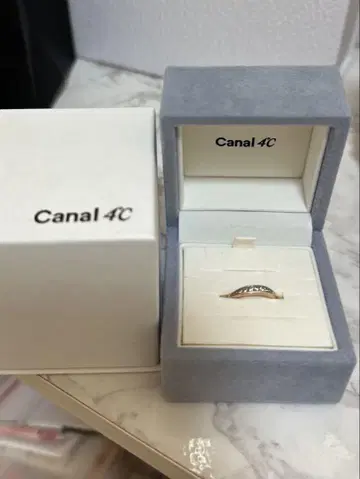 Canal 4C 실버 SV 스톤 반지 (6호)