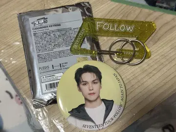 SEVENTEEN FOLLOW 캔 배치 카라비너 버논