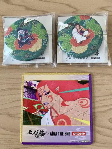 극장판 모노노케 Botania 와시 캔뱃지 joysound 코스터