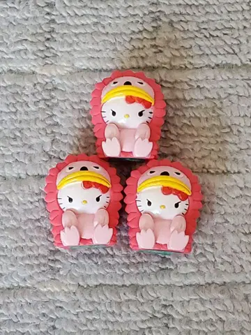 헬로키티 피그몬 인형옷 피규어 소프트 비닐 3개 세트