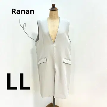Ranan 라이트 그레이 슬리브리스 베스트 LL사이즈