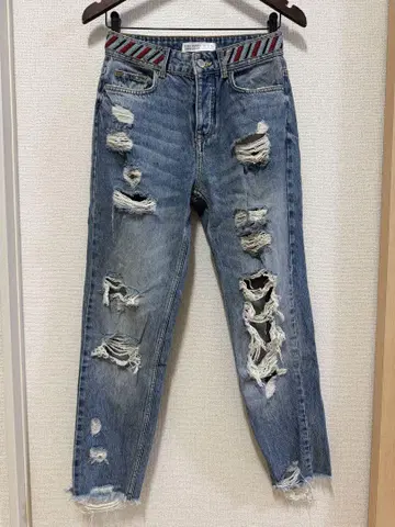 자라 Z1975 데님 EUR34 데미지 데님