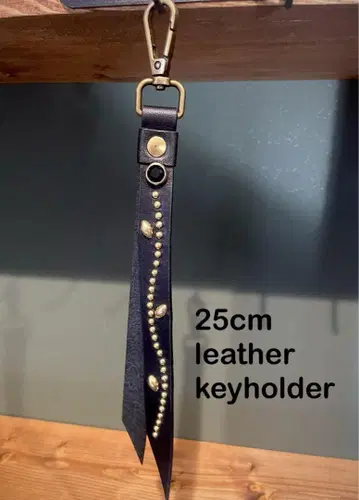 25cm 가죽 스터드 키링 핸드메이드 CALEE HTC 좋아하는 분