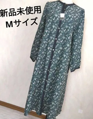 꽃무늬 다크 그린 롱 원피스 M 사이즈