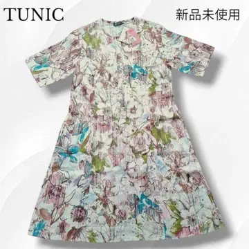 새상품 TUNIC 튜닉 원피스 룸웨어 린넨