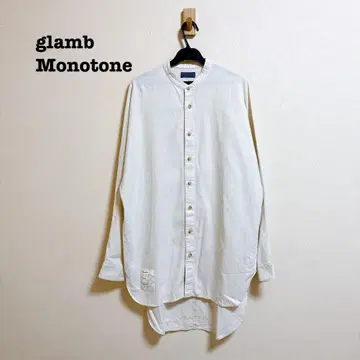 glamb Monotone 밴드 카라 셔츠 코튼 100%