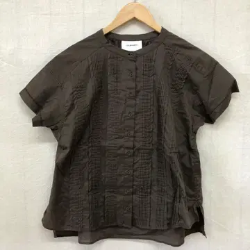 LOURMARIN 21SS 코튼 론 핀턱 셔츠 핀턱 블라우스