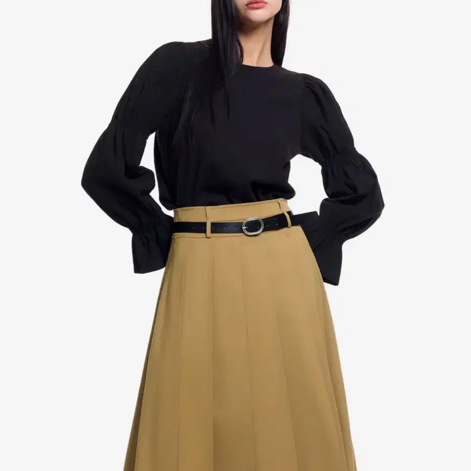 【SINOON】24SS JACQUARD FRILL SKIRT SINOON