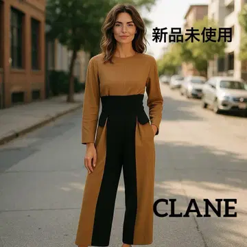 미사용 새상품 CLANE 점프 수트 베이지 2 택 포함