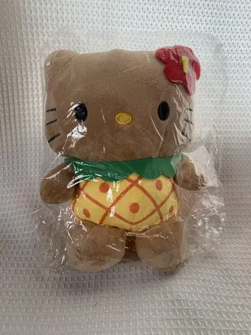 하와이 한정판 일광화상 키티 파인애플 봉제 인형
