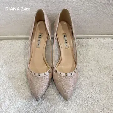 DIANA 베이지 레이스 하이힐