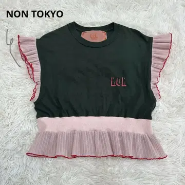 NON TOKYO 프릴 슬리브 티셔츠