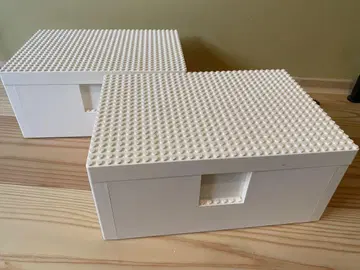 LEGO 호환 화이트 스토리지 박스 2개 세트 IKEA