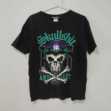 SKULLSHIT 15주년 기념 티셔츠 M사이즈 블랙