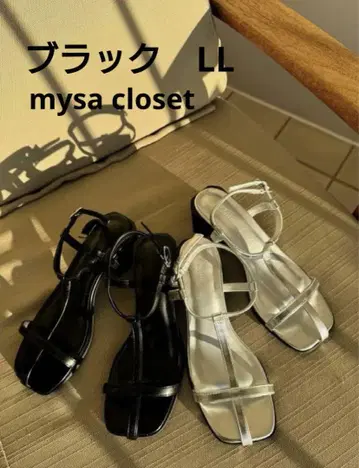 mysa 스트랩 샌들 블랙 LL