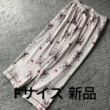 스나이델 홈 SNIDEL HOME 베어 패턴 팬츠 BEG 새상품