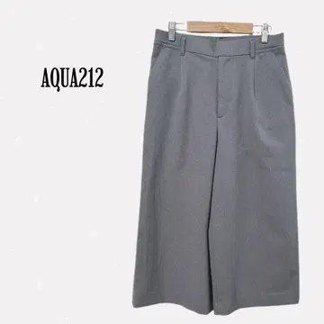 AQUA212 [ L ] 와이드 팬츠 크롭 팬츠 오피스 캐주얼 그레이