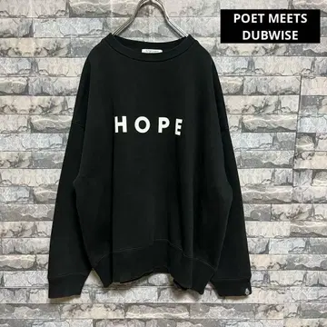 POET MEETS DUBWISE 맨투맨 HOPE 블랙 F