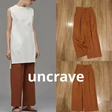 uncrave 앙크레이브 허리 끈 와이드 팬츠 I