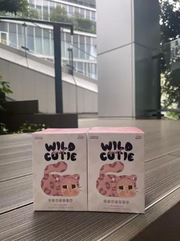 WILD CUTIE 고양이 디자인 봉제 인형 2개 세트