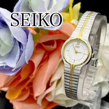 작동 손목시계 SEIKO 세이코 콤비 새상품 배터리 여성용 E74