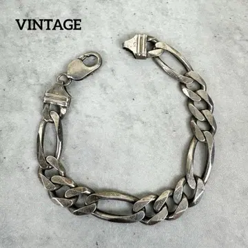 VINTAGE 빈티지 실버 925 체인 팔찌 이탈리아제