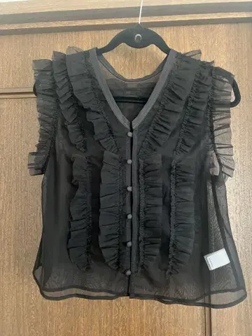 willfully 레이스 탑스 블랙